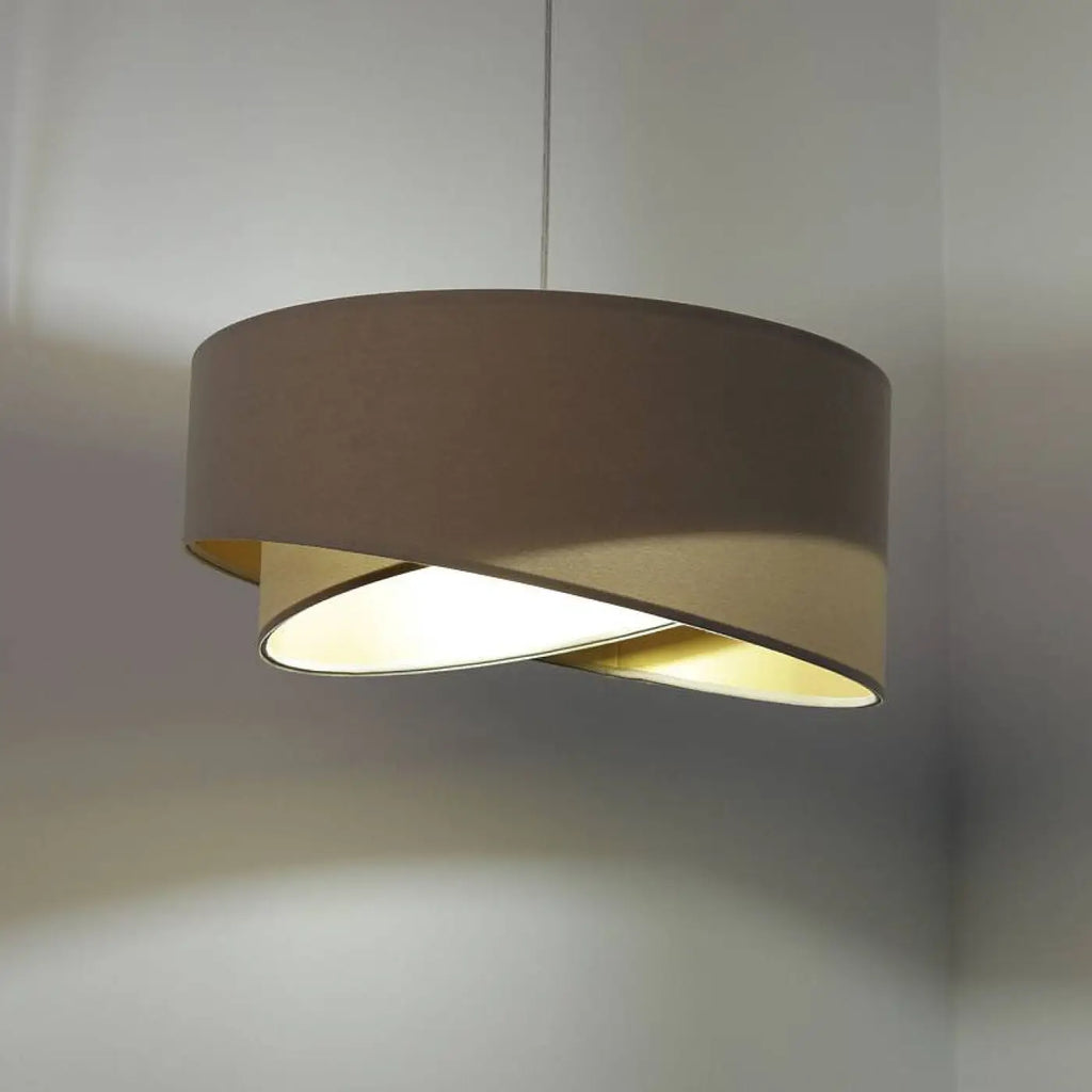 Suspension beige aux nuances dorées, tailles S et M