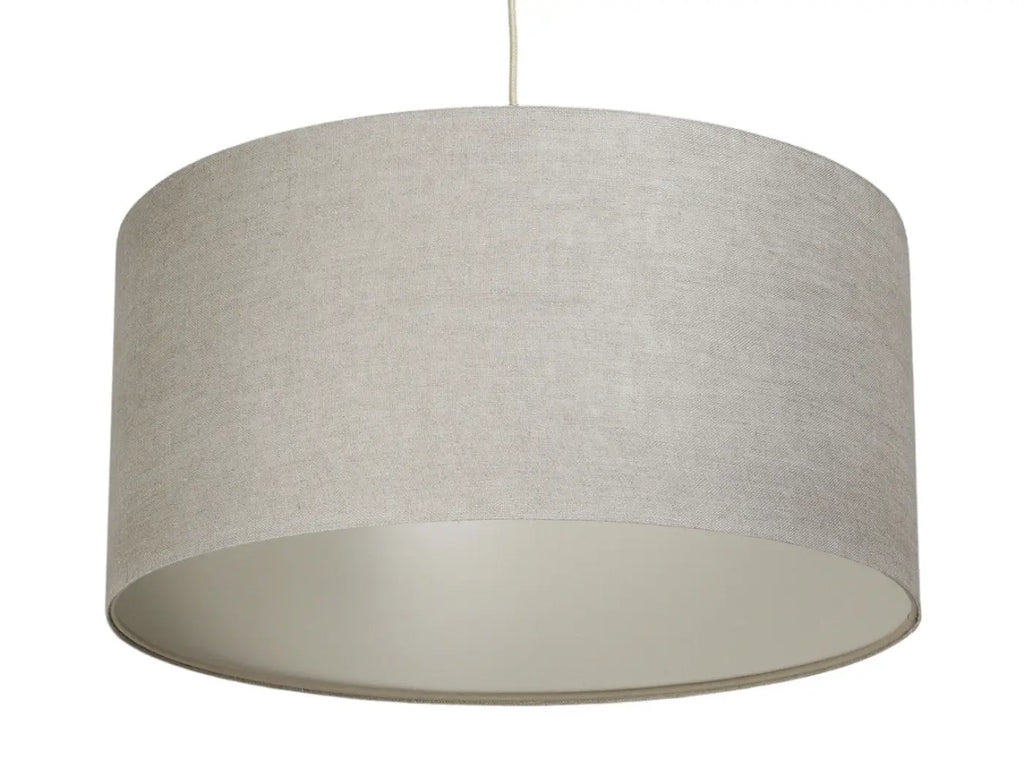 Suspension textile beige, lignes épurées, tailles S, M et L