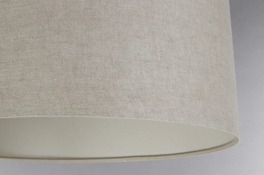 Suspension textile beige, lignes épurées, tailles S, M et L