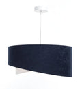Suspension bleu marine et blanc aux reflets dorés, tailles S et M