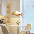 Suspension en bois ondulé moderne, blanche ou noire, blanc