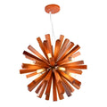 Suspension étoile en bois sculpté, marron ou beige, marron