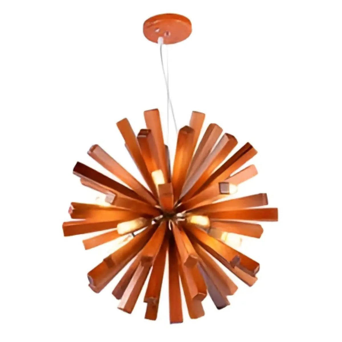 Suspension étoile en bois sculpté, marron ou beige, marron