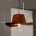Suspension en forme de chapeau de cowboy, cinq coloris, marron