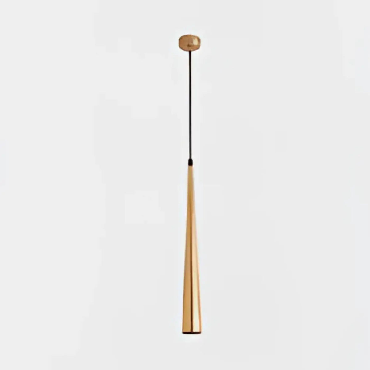 Suspension conique allongée, noir, blanc ou doré, tailles S ou M, doré