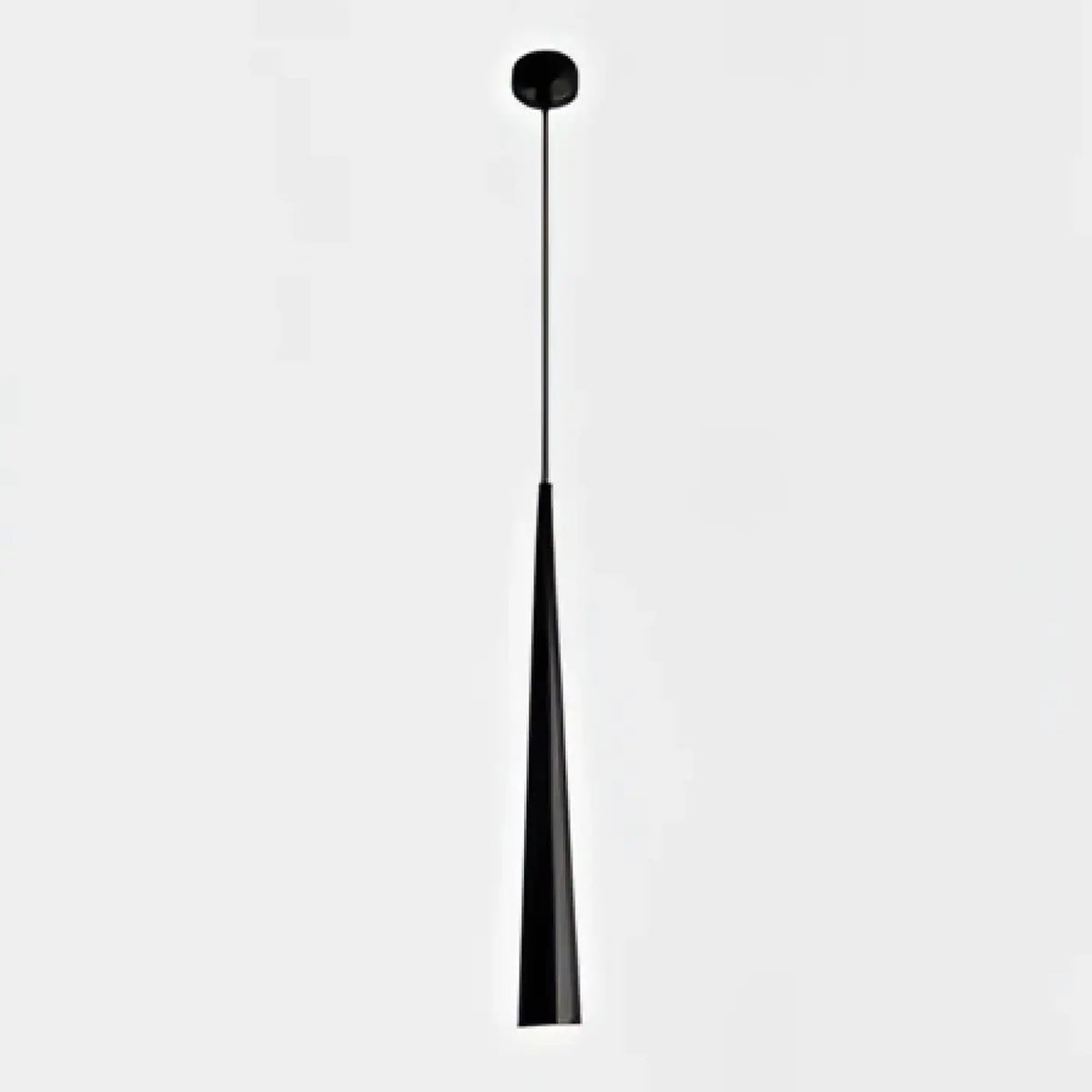 Suspension conique allongée, noir, blanc ou doré, tailles S ou M, noir