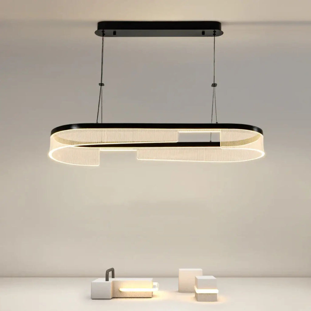 Suspension LED contemporaine, blanc chaud, froid ou réglable