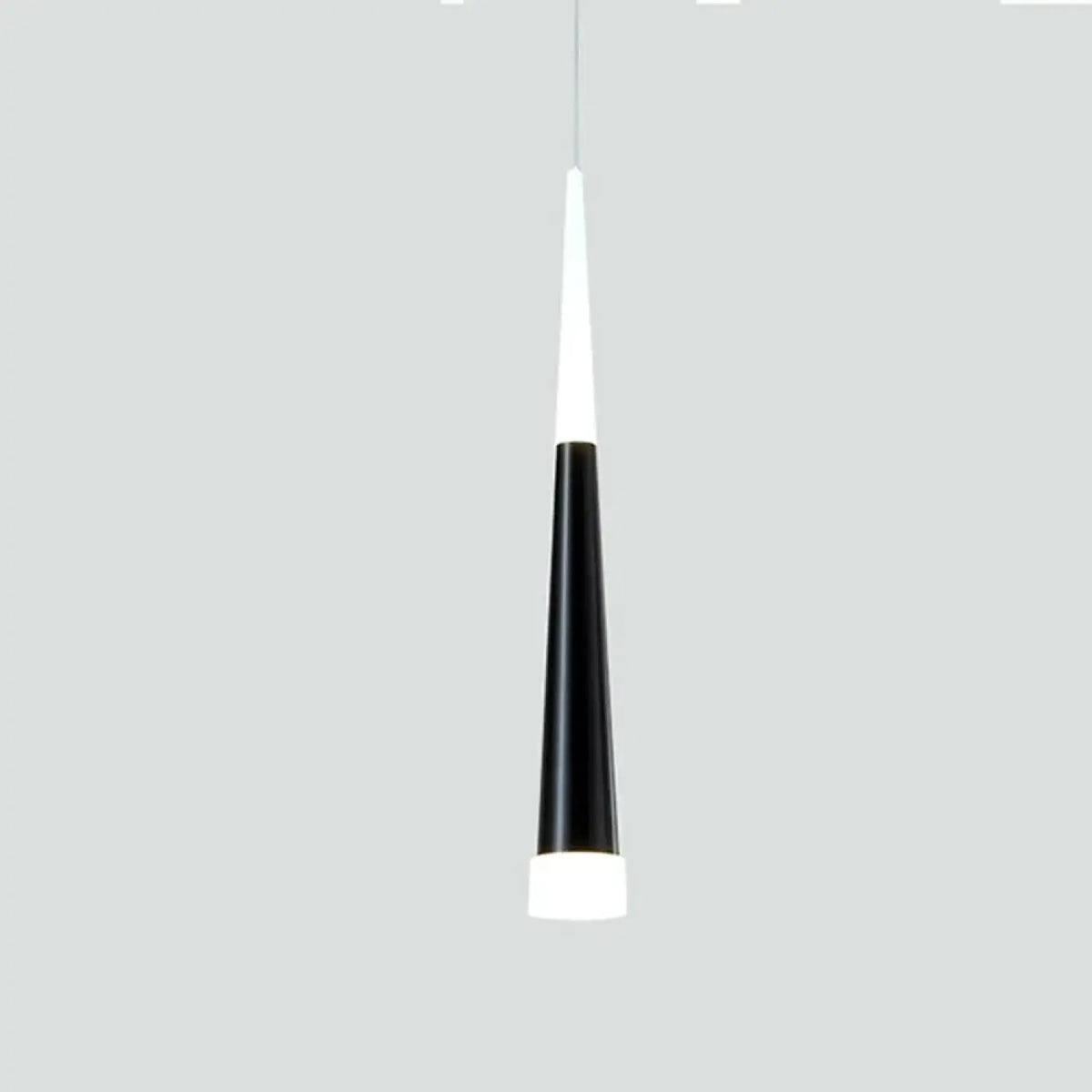 Suspension conique élancée, cinq coloris au choix, noir