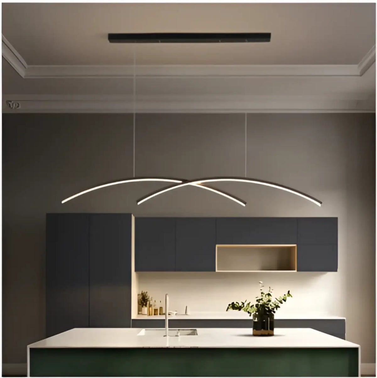 Suspension design de cuisine, version simple ou double