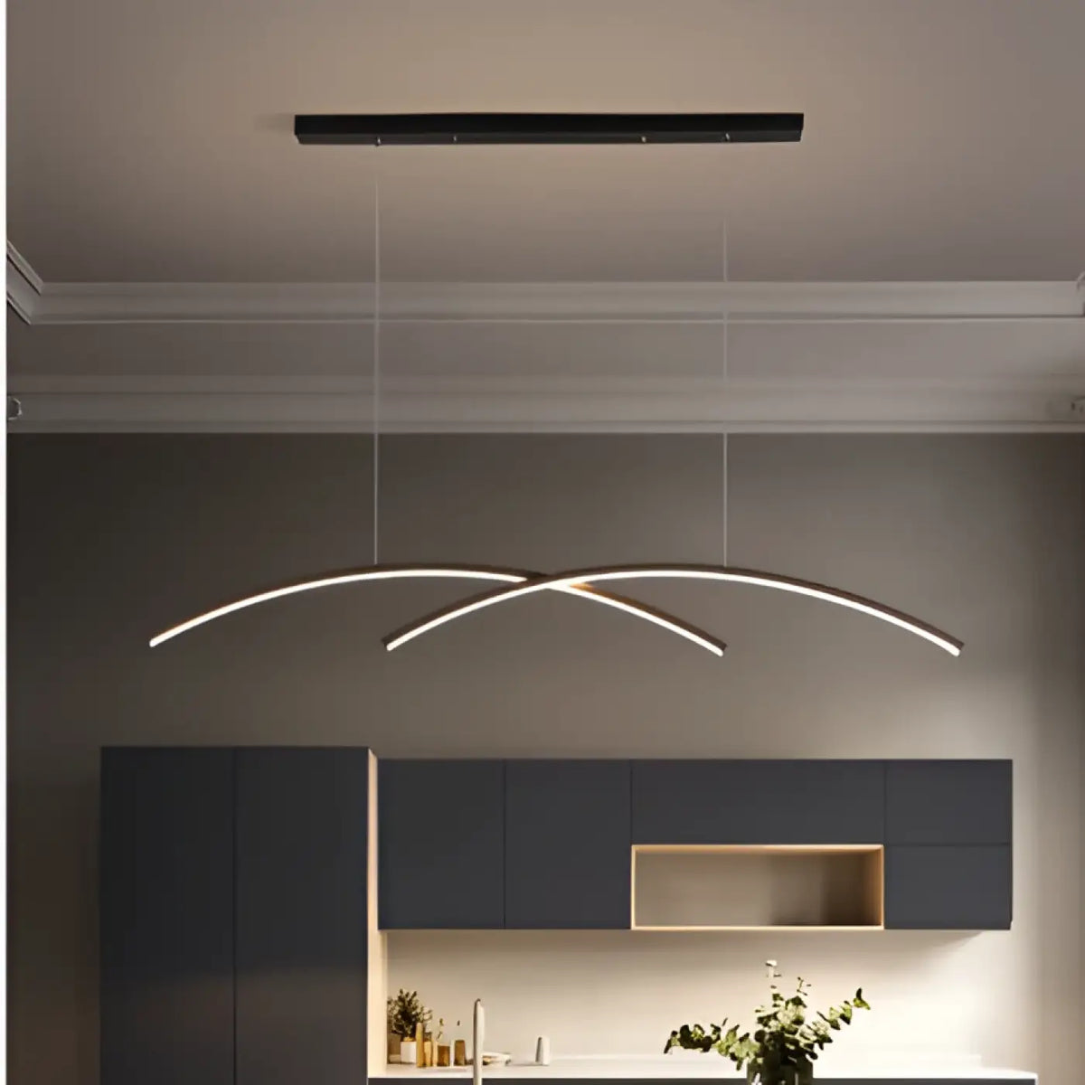 Suspension design de cuisine, version simple ou double