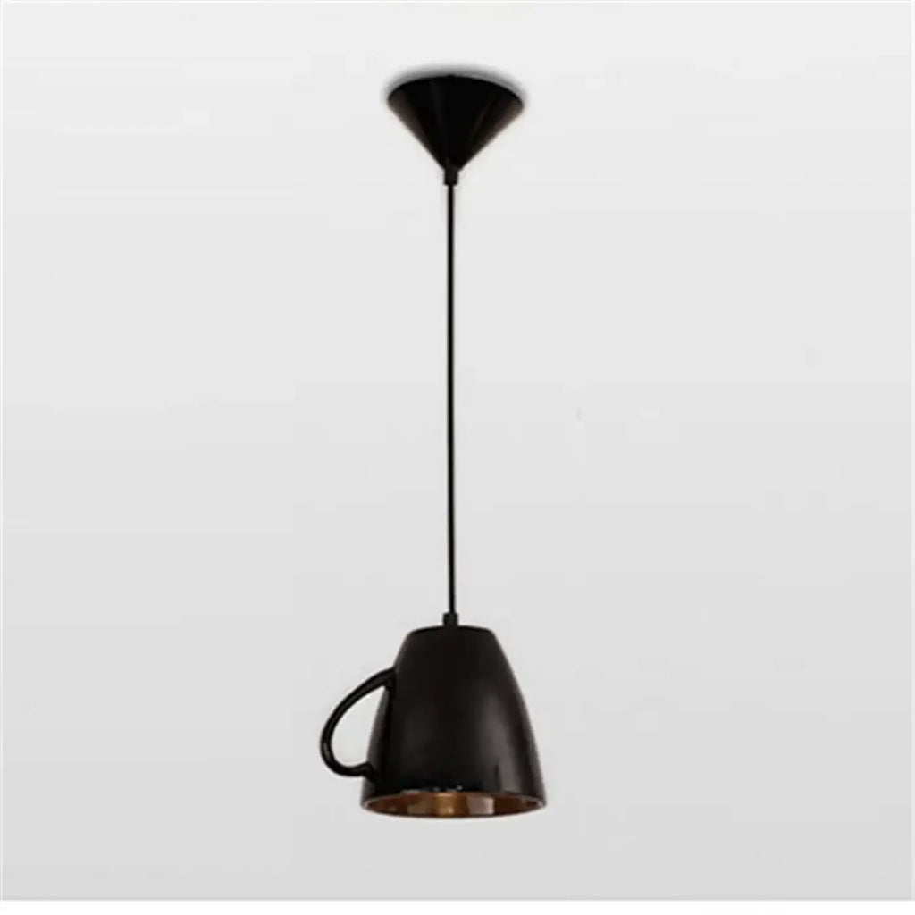 Suspension théière ou tasse, noir, rouge ou blanc, noir