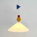 Suspension géométrique à formes colorées, deux modèles