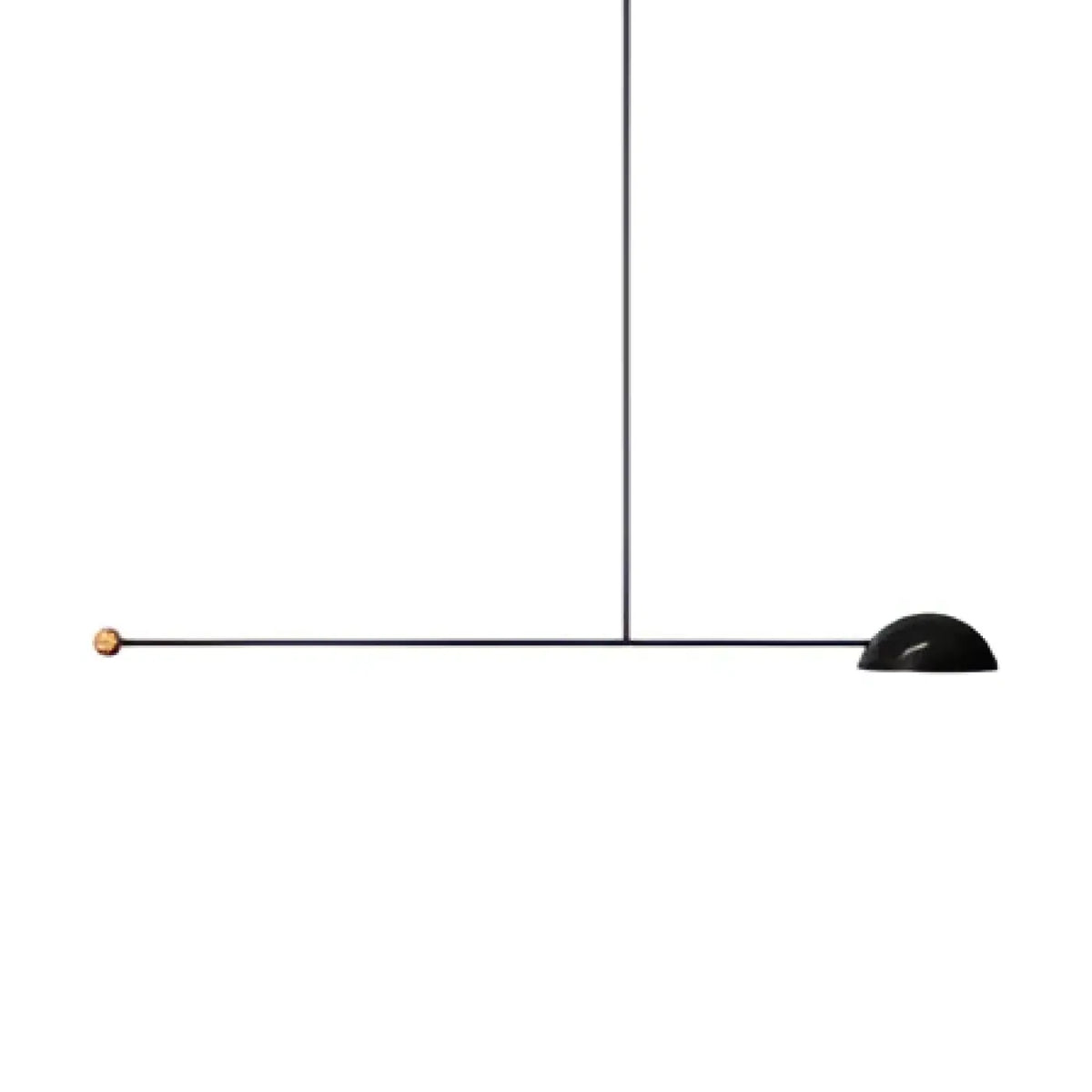 Suspension géométrique noire au style moderne, tailles S, M, L