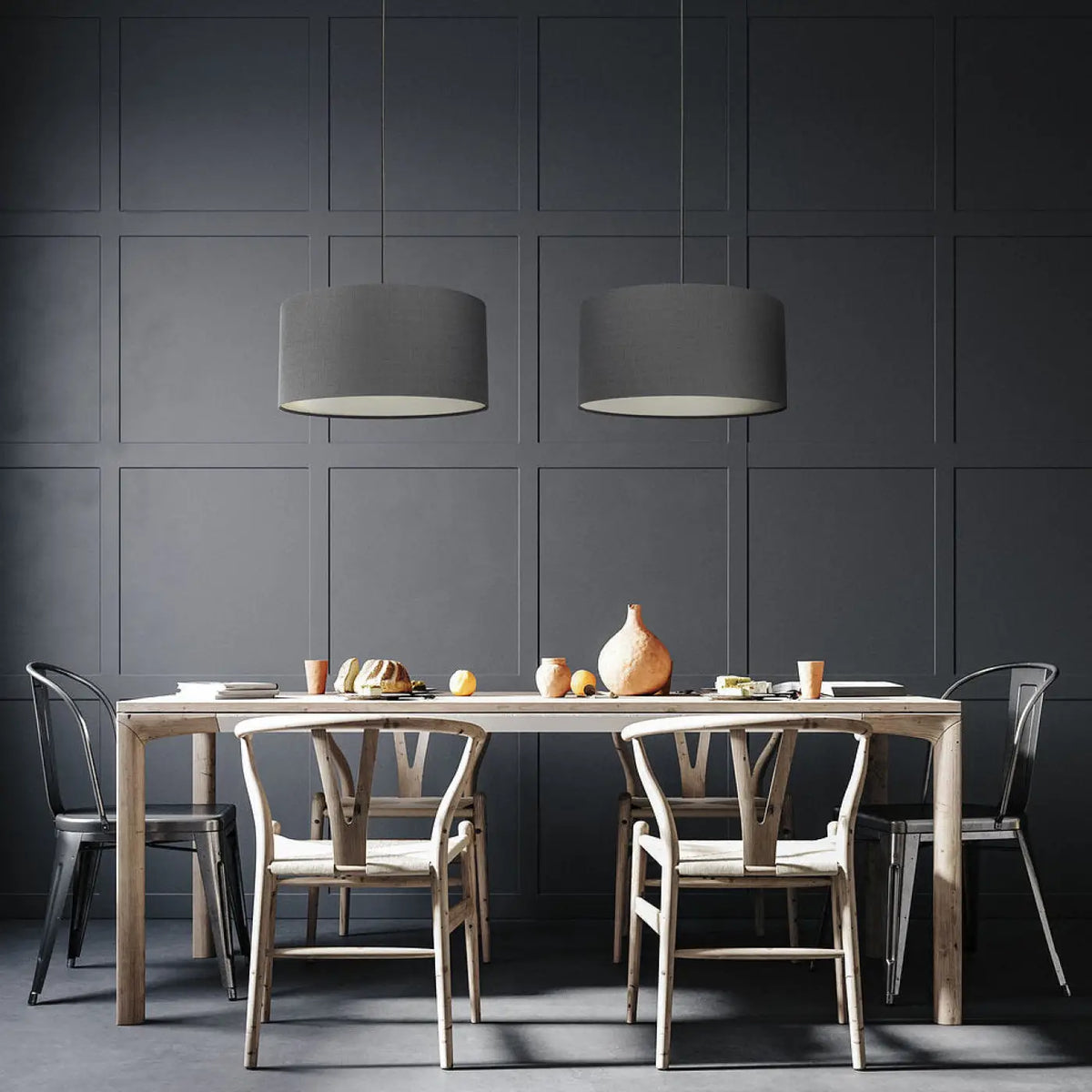 Suspension textile graphite, tailles S, M et L