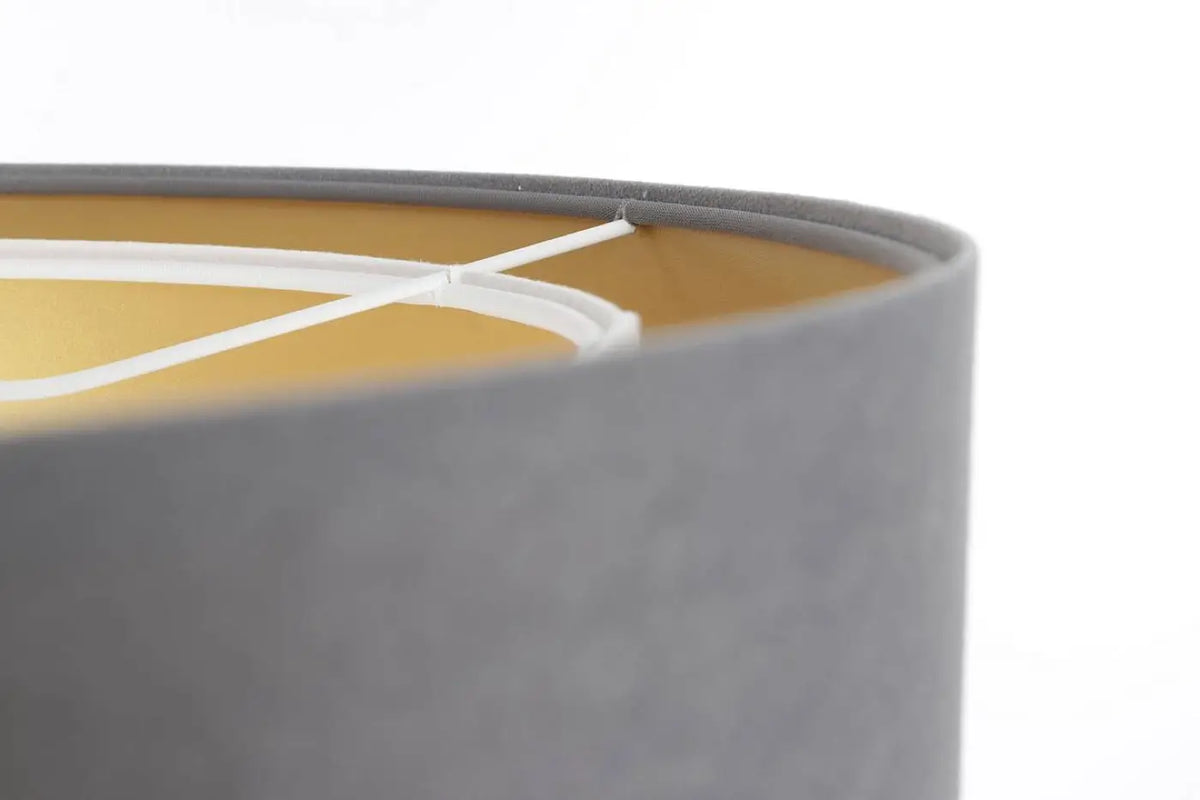 Suspension gris et blanc aux reflets dorés, style contemporain
