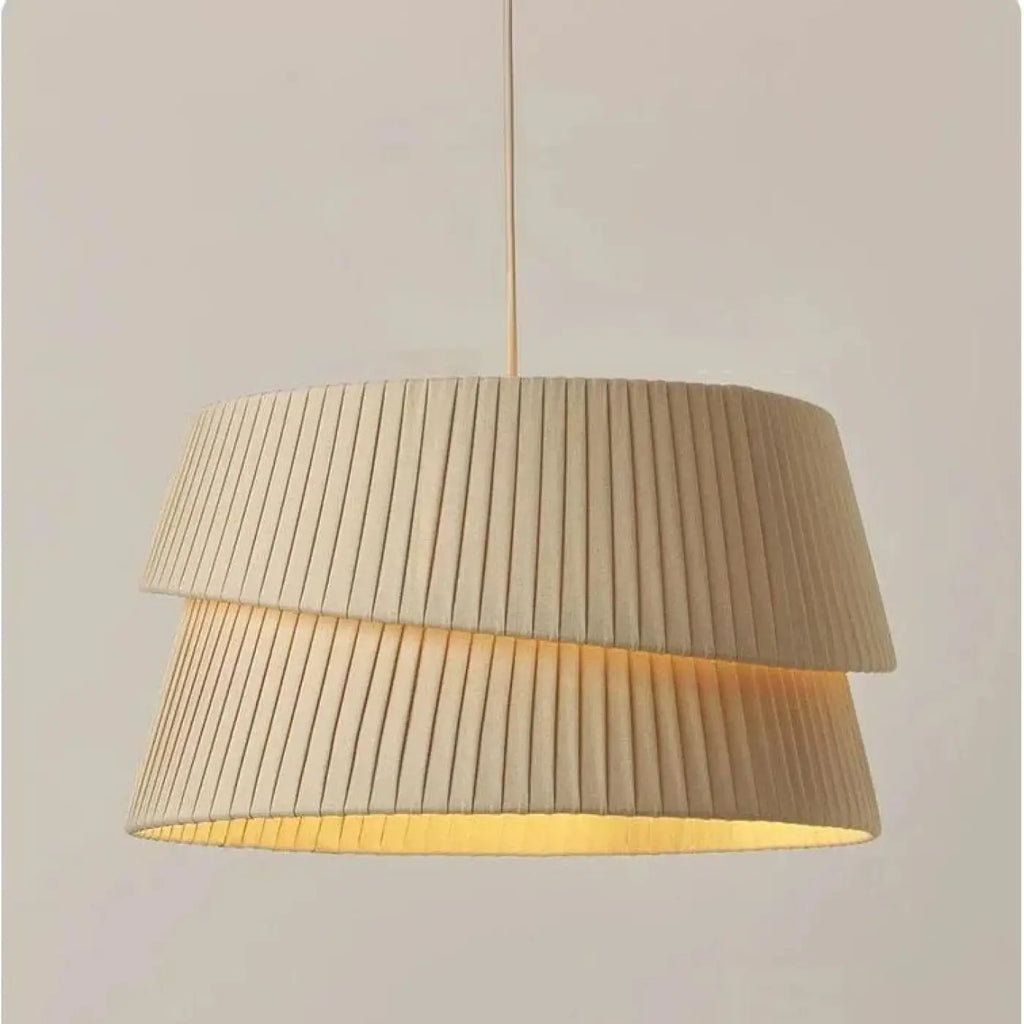 Suspension en lin plissé, ligne minimaliste, tailles S, M ou L