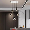 Suspension moderne à bulles lumineuses, tailles S à XL