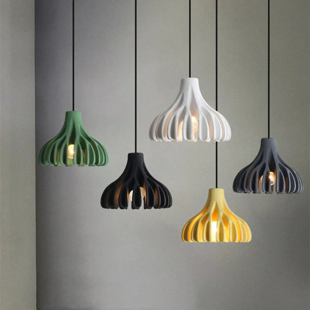 Suspension LED design moderne, cinq coloris