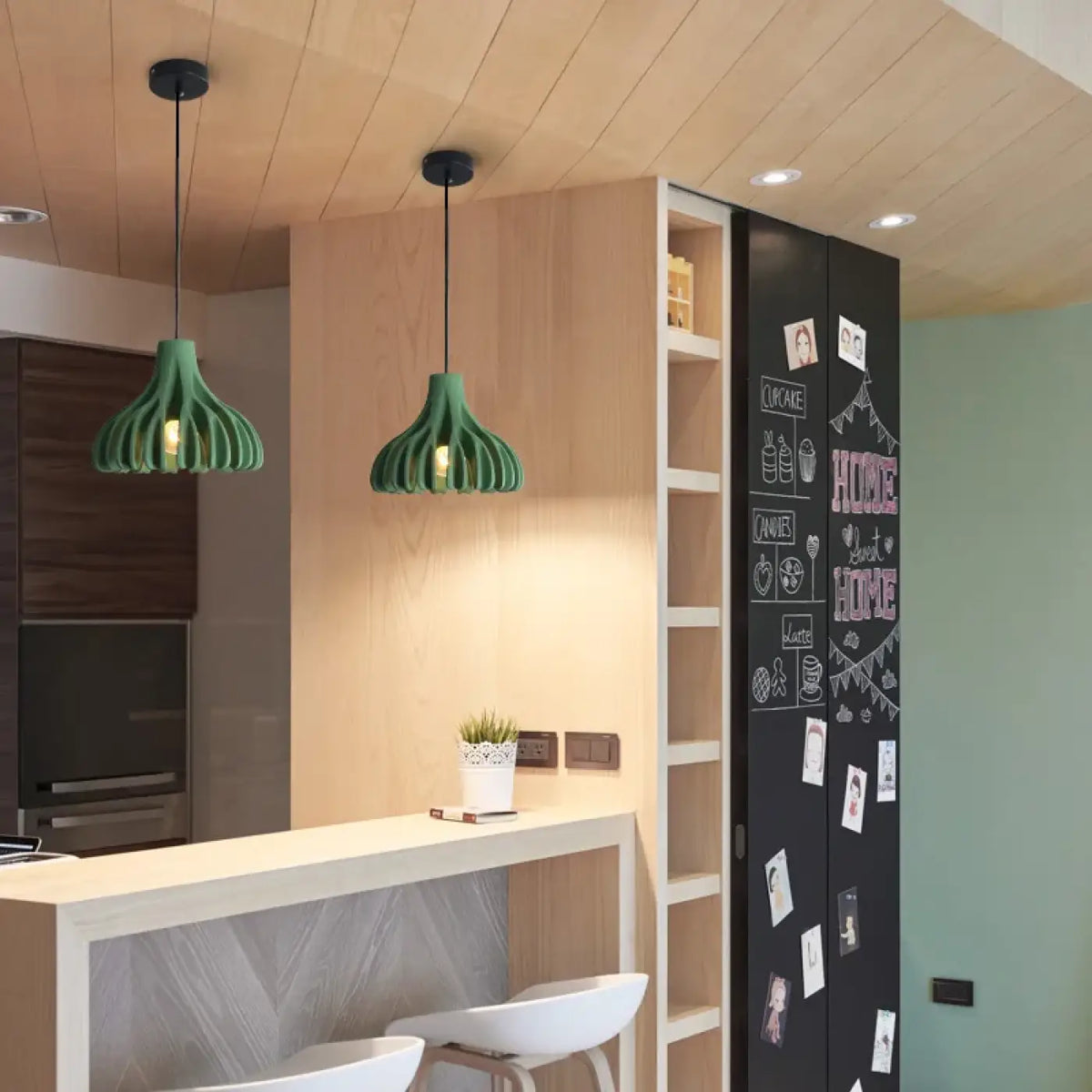 Suspension LED design moderne, cinq coloris