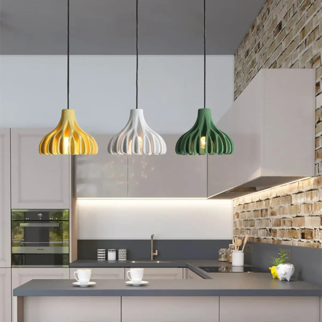 Suspension LED design moderne, cinq coloris