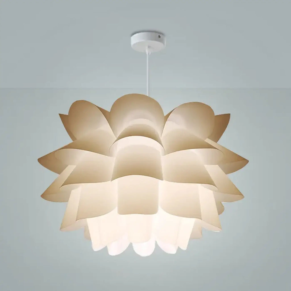Suspension moderne en forme de fleur, lignes organiques