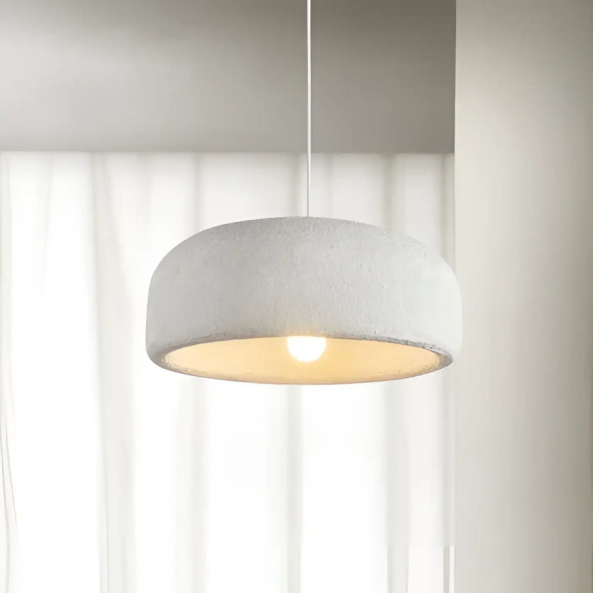 Suspension moderne gris béton, tailles S, M, L ou XL