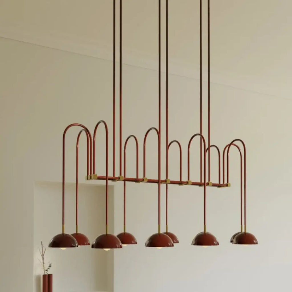Suspension design aérienne, rouge ou grise, tailles S, M, L