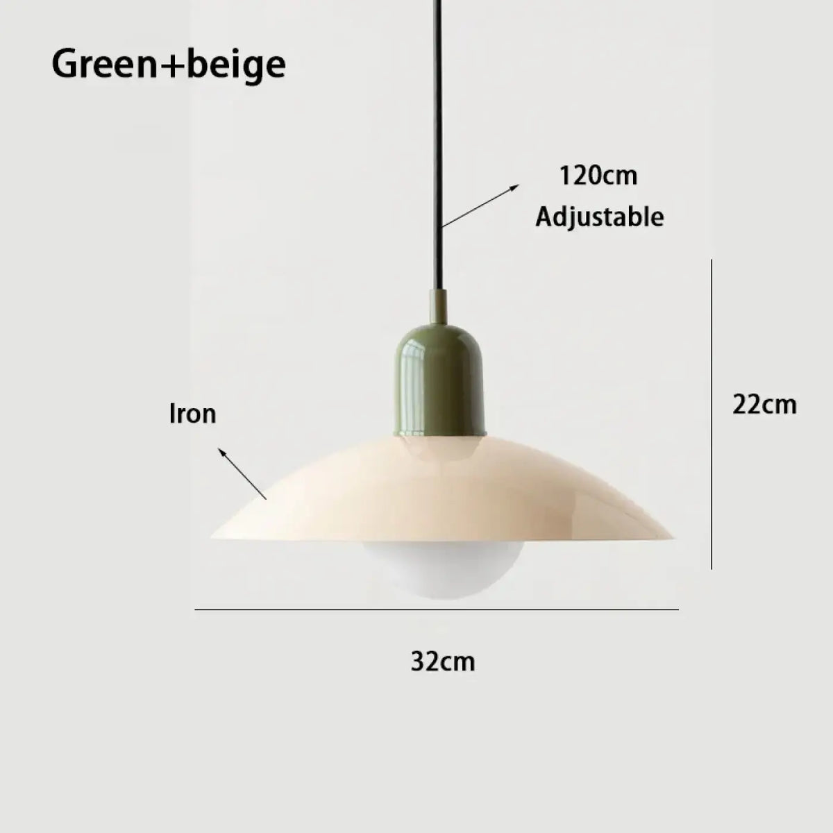 Suspension nordique pour salle à manger, 17 coloris unis ou duo