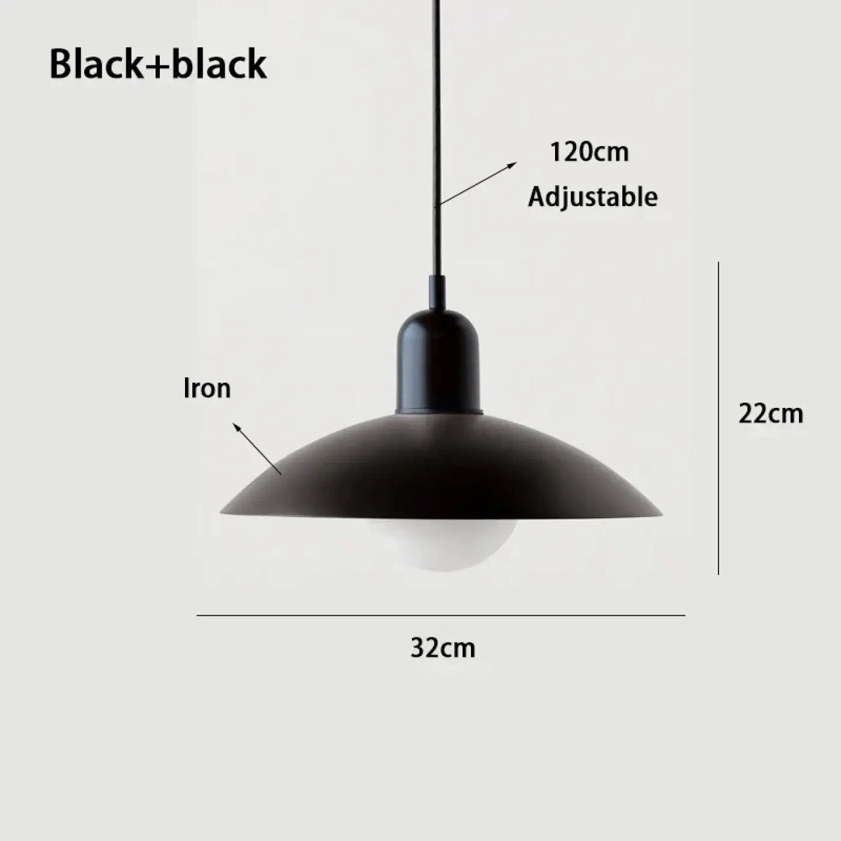 Suspension nordique pour salle à manger, 17 coloris unis ou duo