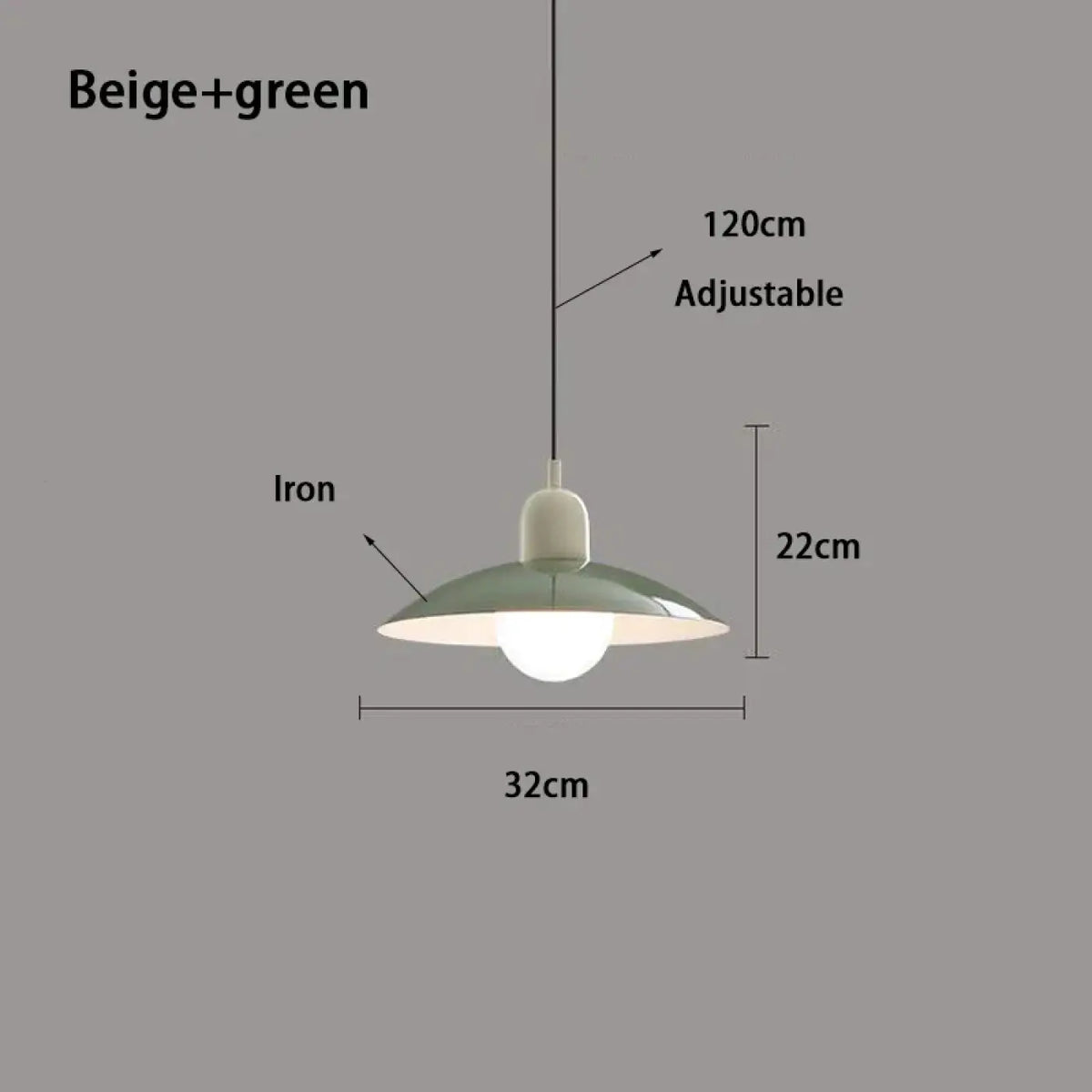 Suspension nordique pour salle à manger, 17 coloris unis ou duo