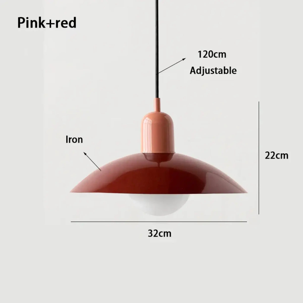 Suspension nordique pour salle à manger, 17 coloris unis ou duo