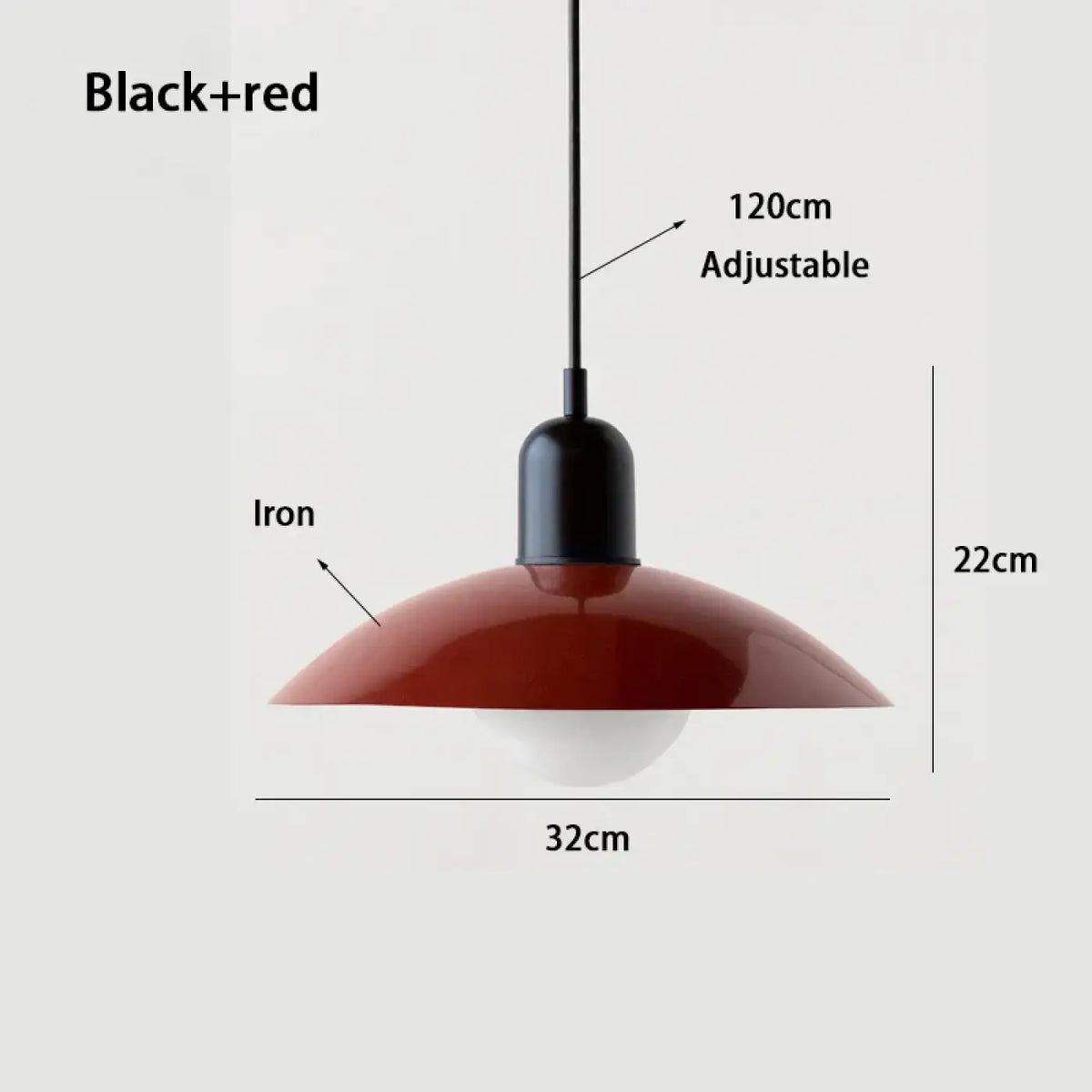 Suspension nordique pour salle à manger, 17 coloris unis ou duo