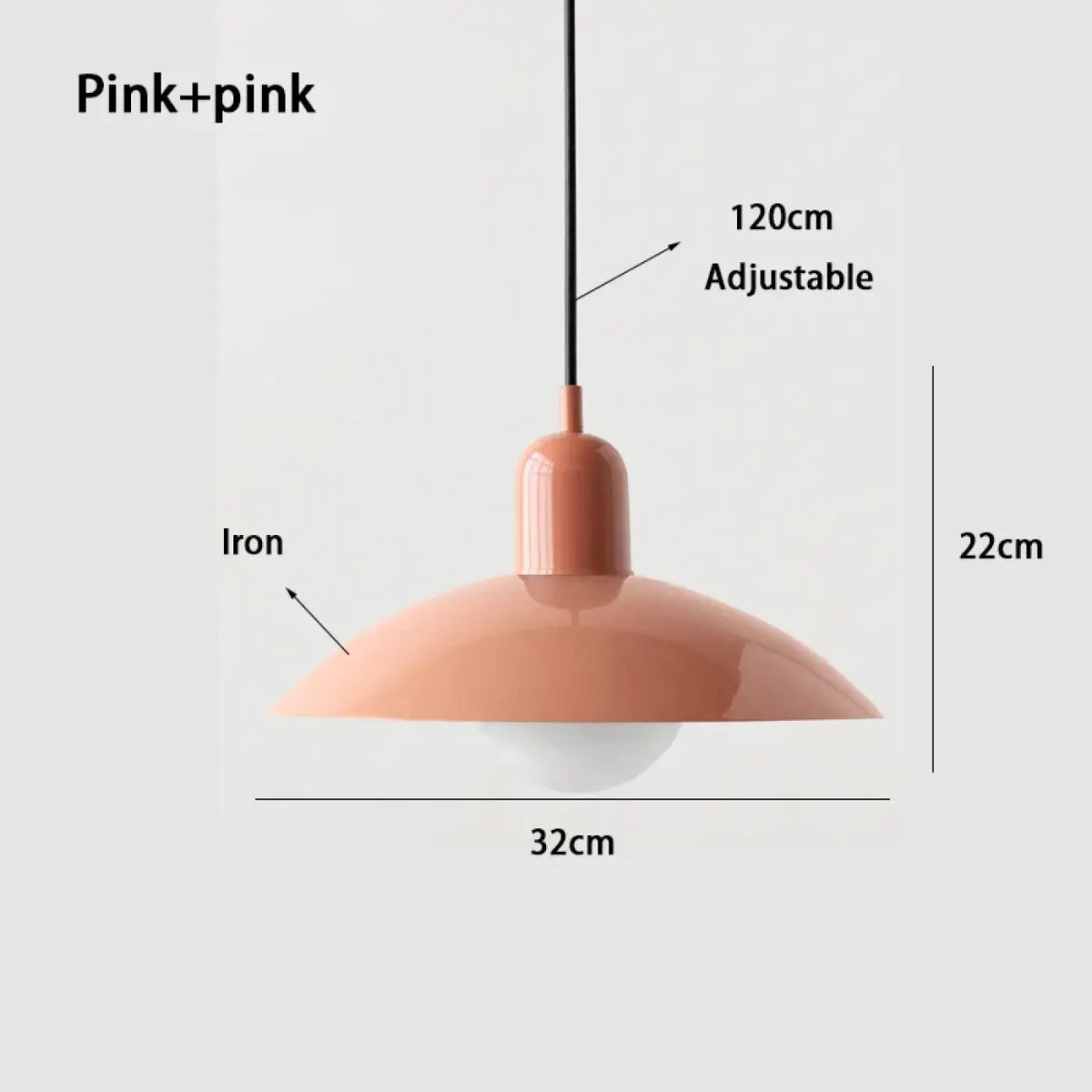 Suspension nordique pour salle à manger, 17 coloris unis ou duo