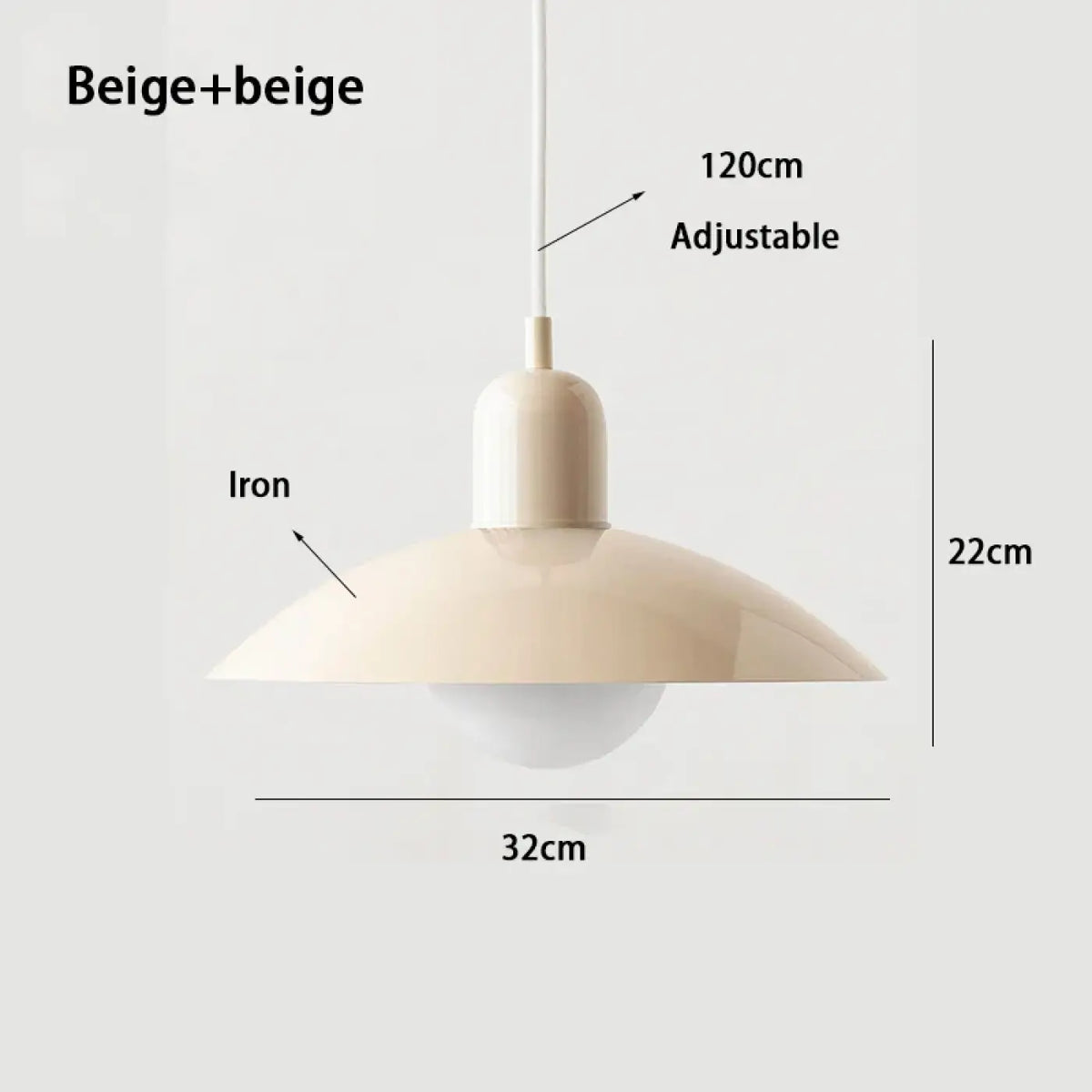 Suspension nordique pour salle à manger, 17 coloris unis ou duo