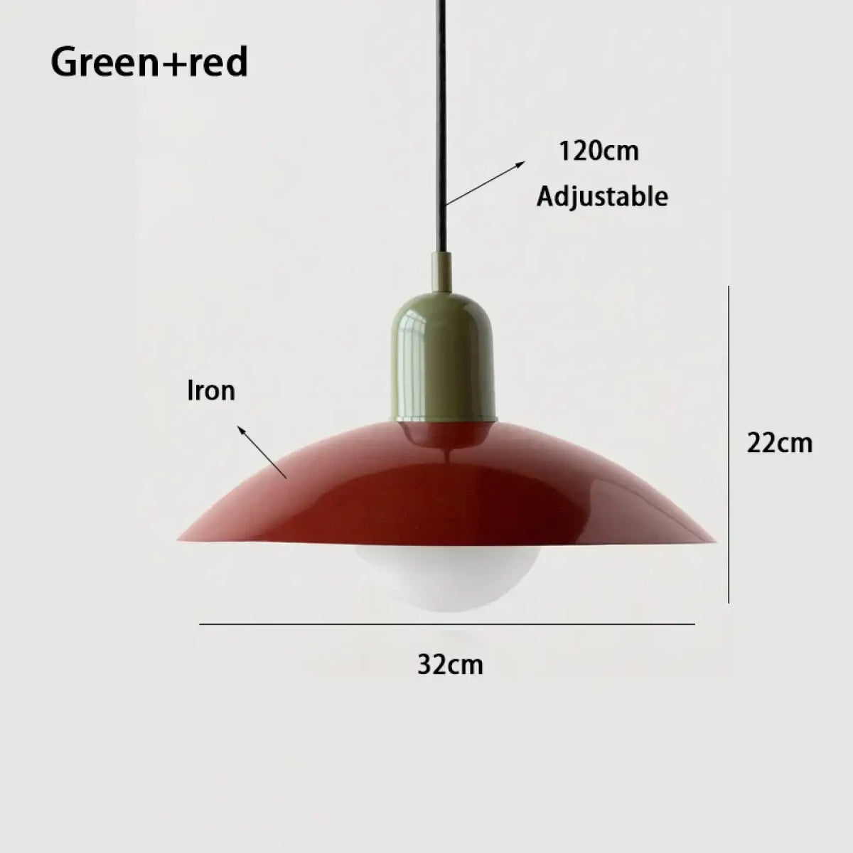 Suspension nordique pour salle à manger, 17 coloris unis ou duo