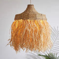 Suspension en rotin naturel tissé, quatre tailles de S à XL