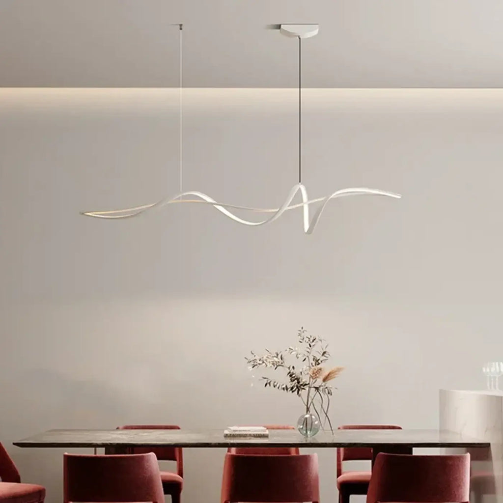 Suspension design pour salle à manger, noire ou blanche