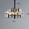 Suspension design noire ou dorée, trois tailles, lumière au choix, noir