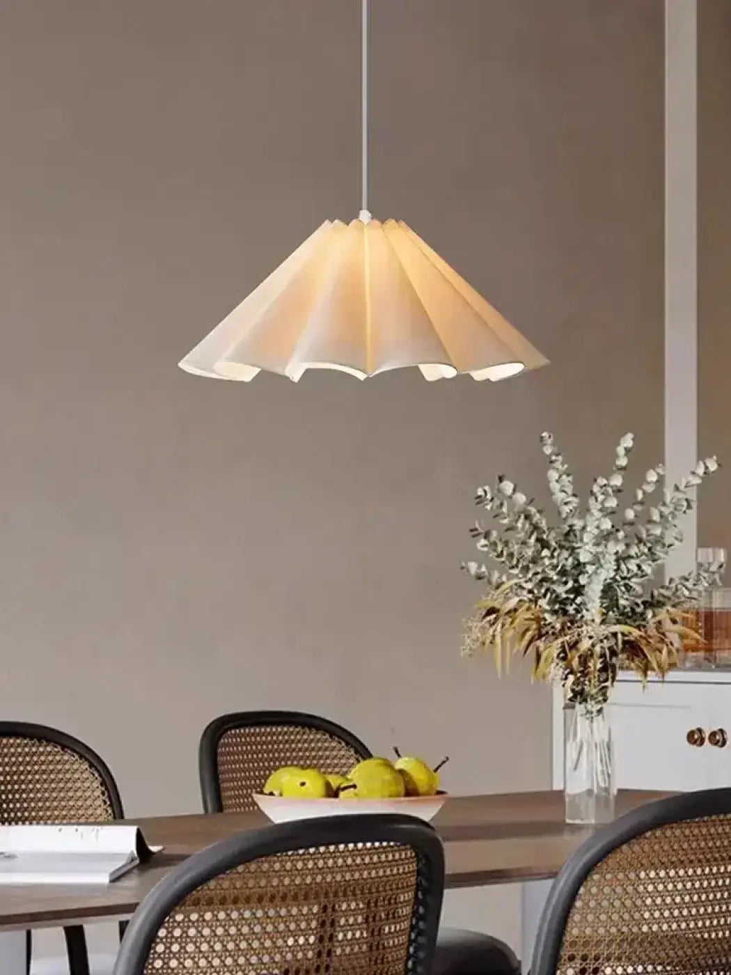 Suspension effet éventail contemporaine, trois tailles S, M, L