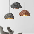Suspension effet rocher, quatre coloris au choix, noir
