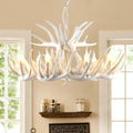 Suspension en forme de cornes blanches, lignes courbes