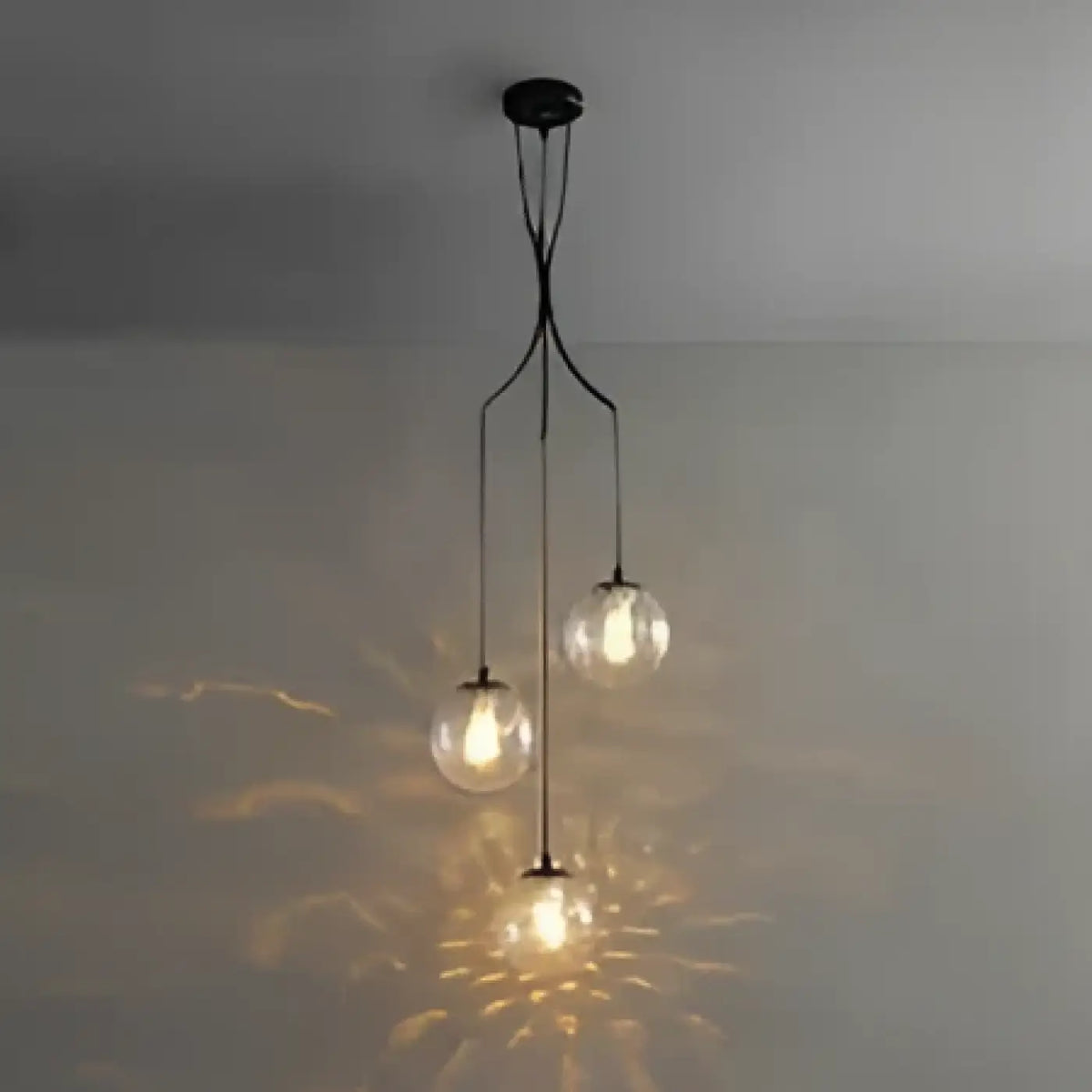 Suspension contemporaine, deux modèles, noir ou doré, S ou M, noir