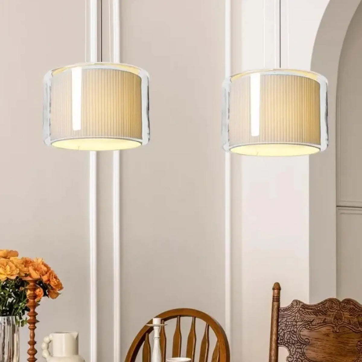 Suspension à diffuseur plissé, taille S ou M