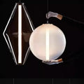 Suspension en verre, dégradé de suie, transparente ou blanche