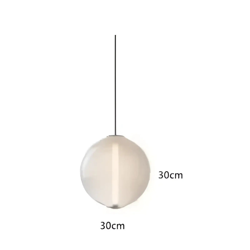 Suspension en verre, dégradé de suie, transparente ou blanche