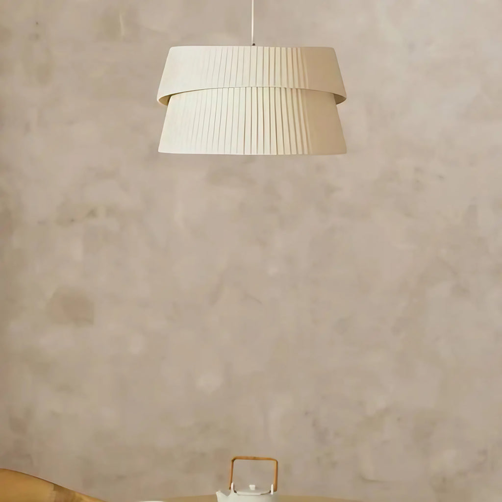 Suspension en tissu beige pour salon, tailles S, M ou L