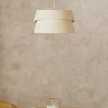 Suspension en tissu beige pour salon, tailles S, M ou L