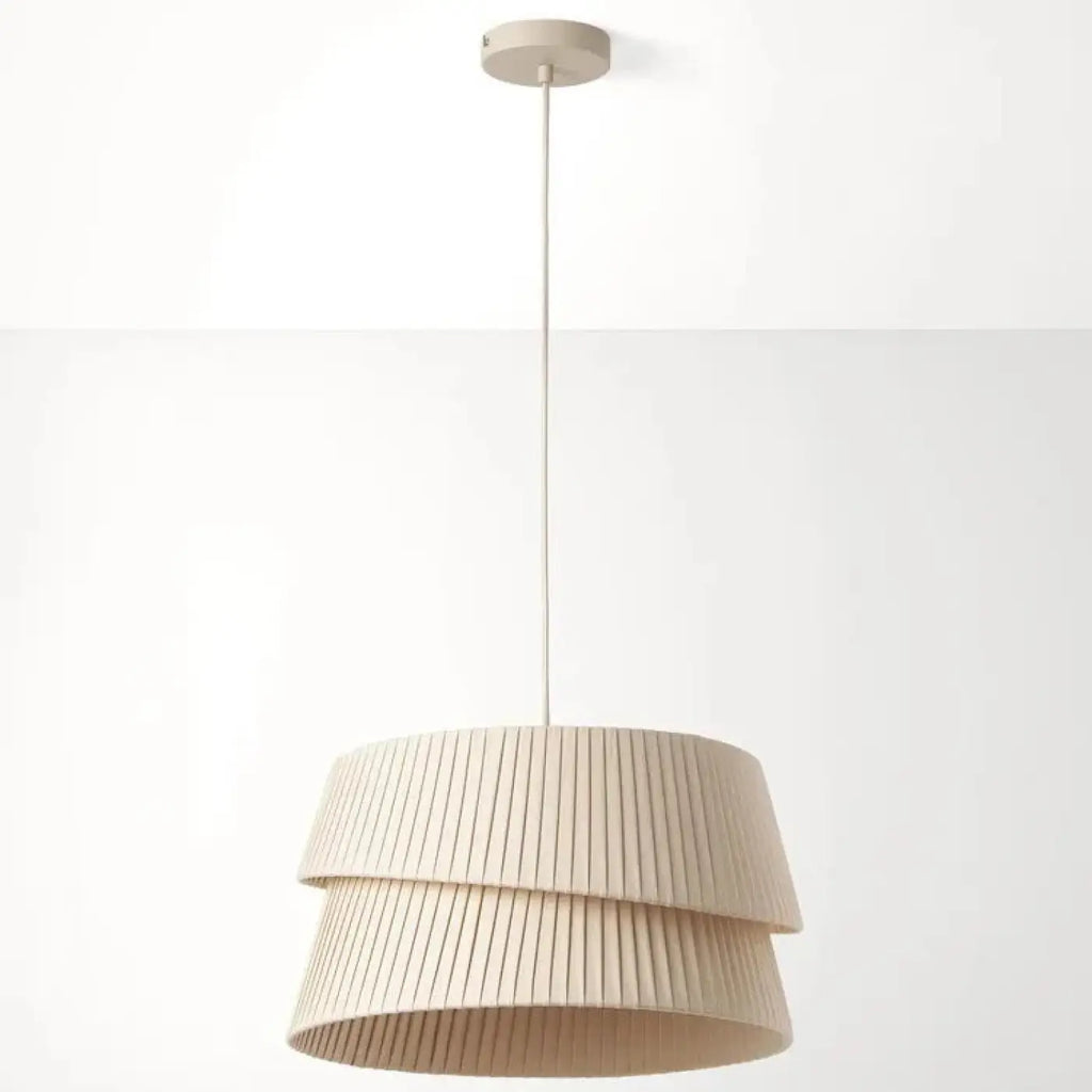 Suspension en tissu beige pour salon, tailles S, M ou L