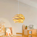 Suspension en bois en forme de rose, blanc chaud ou froid