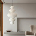 Suspension en papier moderne, lumière blanc chaud ou blanc froid